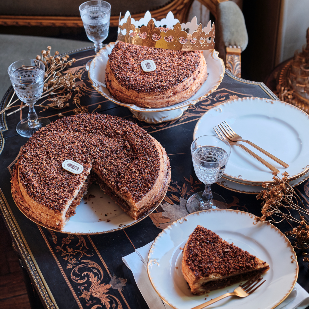 Galette des Rois à la Frangipane et Praslines - Pâtisserie - Montargis