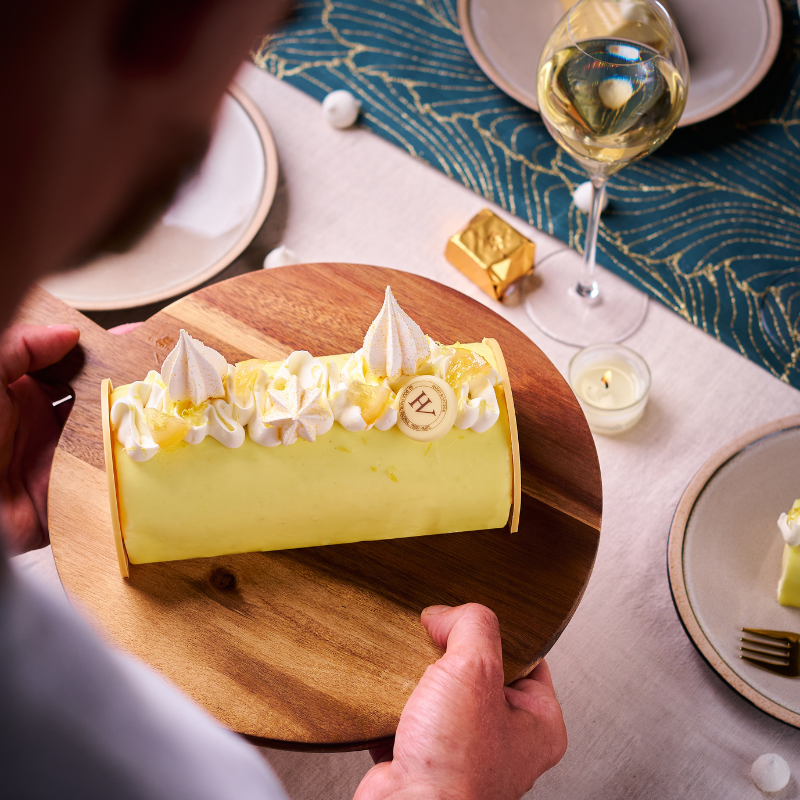 Bûche Citron Verveine - Pâtisserie Artisanale - Mazet Confiseur