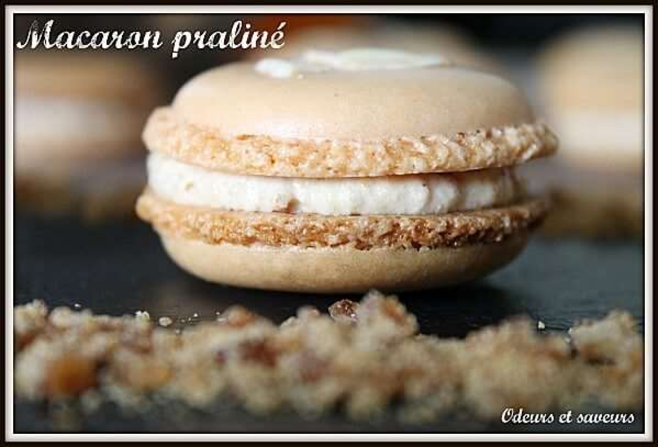 La recette de Céline kuisine : Macaron praliné