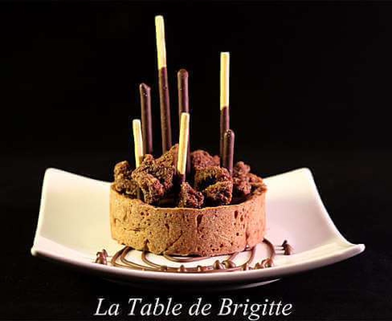 La recette de La table de brigitte : Tartelette tout chocolat