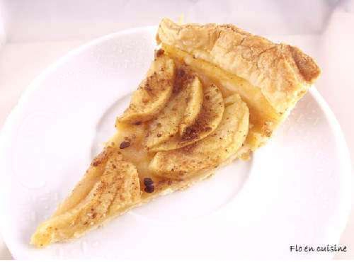 La recette de Flo en cuisine : Tarte pommes praline