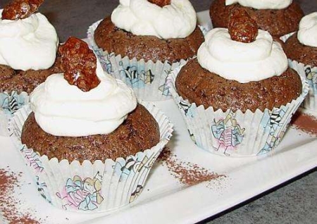La recette de Popasan : Cupcakes chocolat-noisette