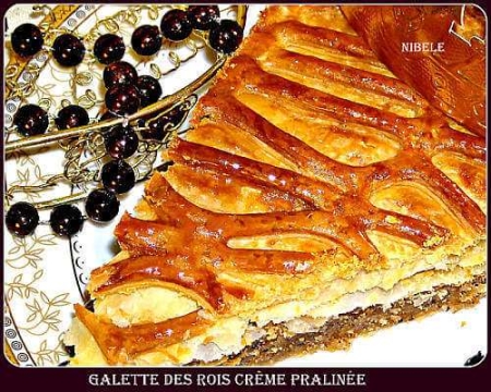 La recette de Nibele : Galette des rois crème pralinée amande
